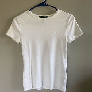 Solid white Ralph Lauren tshirt